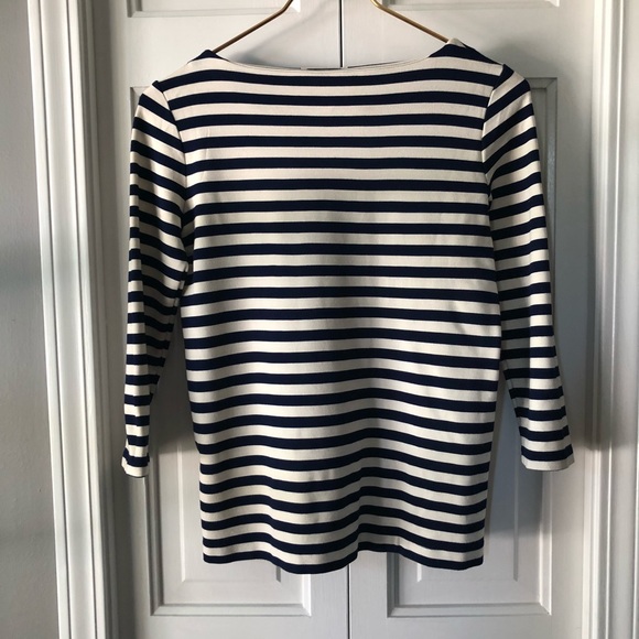 Madewell Stripeturn Ponte Top - Picture 3 of 5